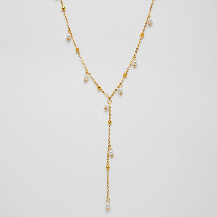 Elegante Perlenanhänger-Halskette