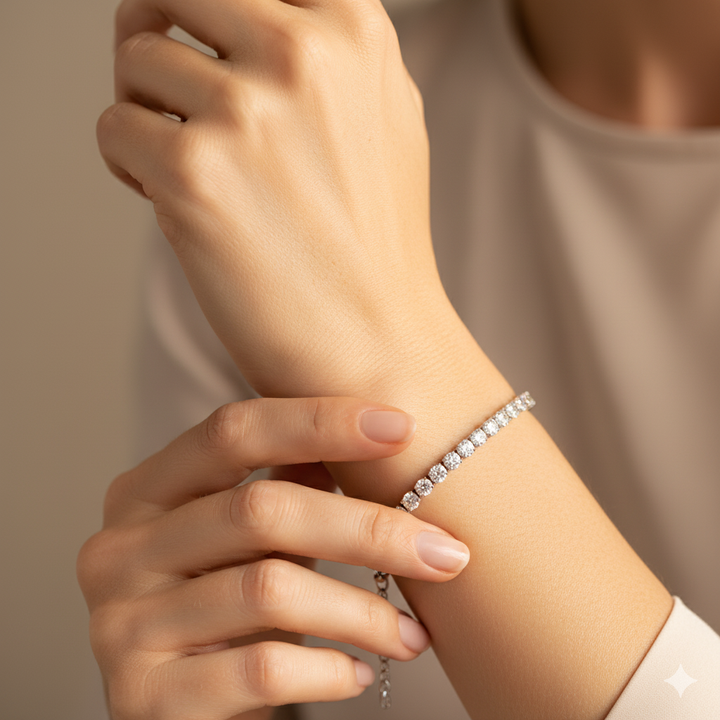 Cordelia Silber Tennisarmband