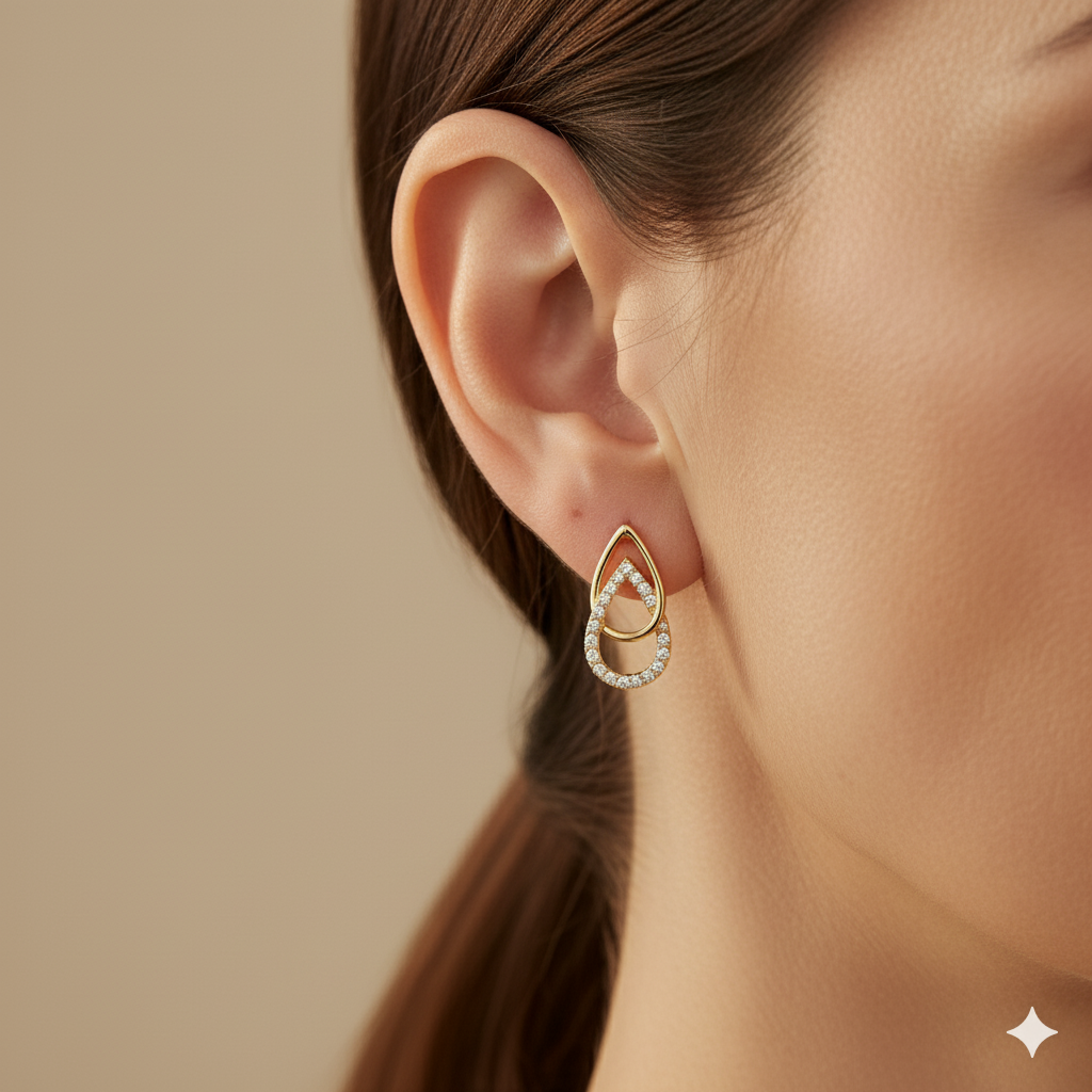 Lin Tropfen-Links Ohrringe