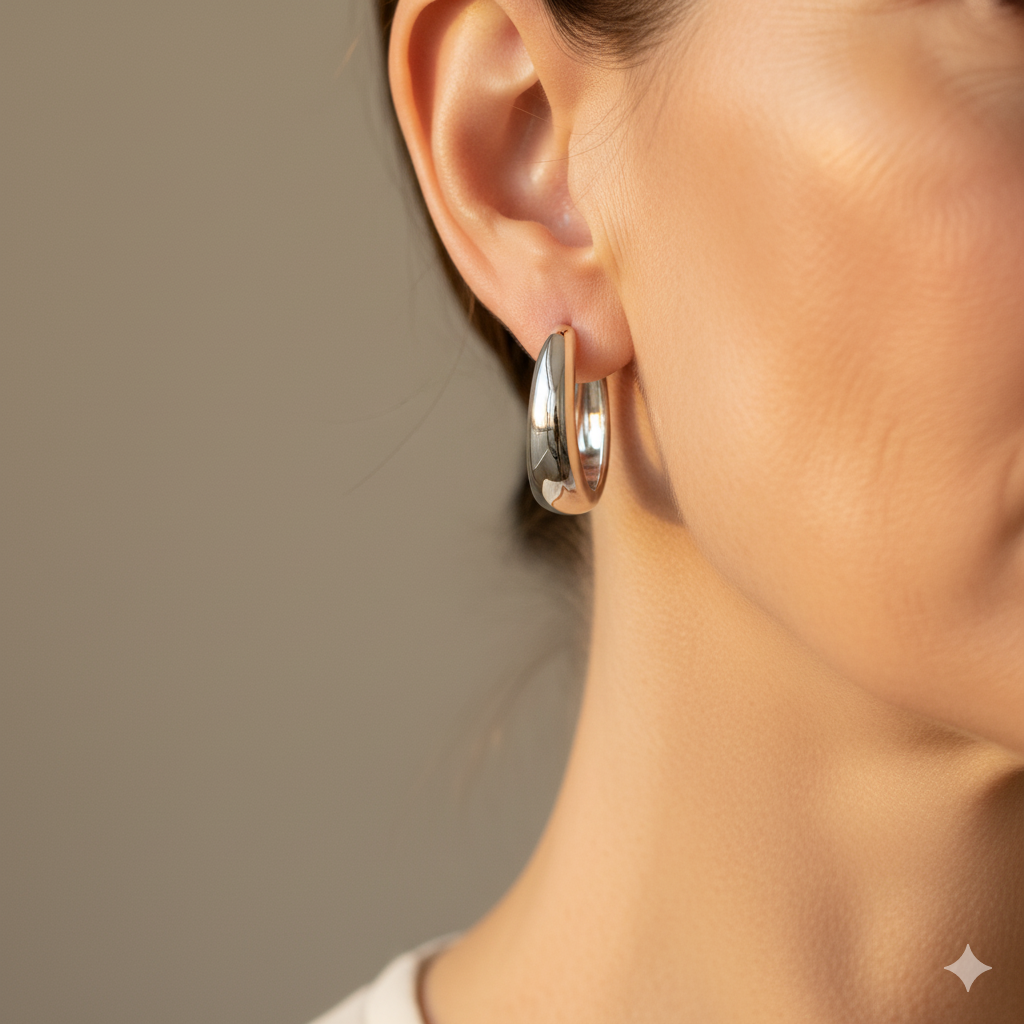 Valentina Silber Creolen