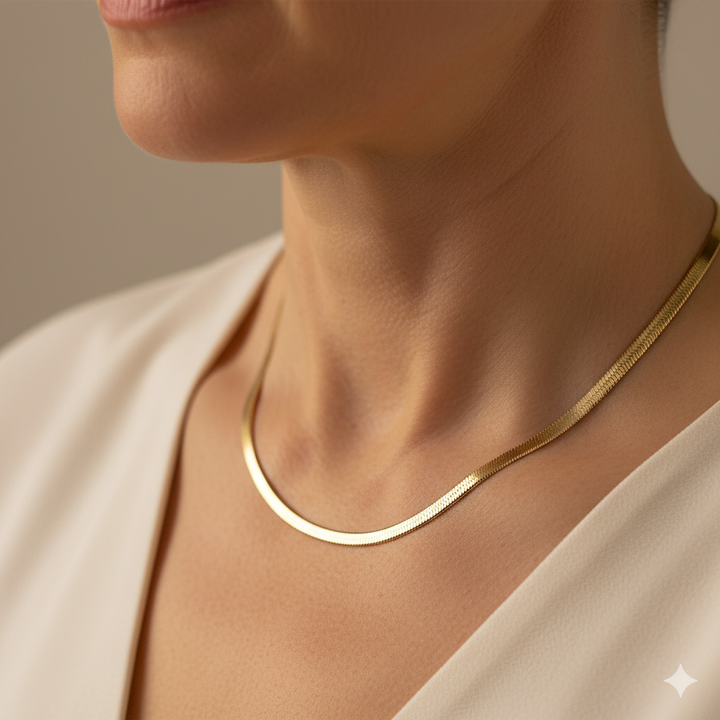 Schlangenkette Goldhalskette