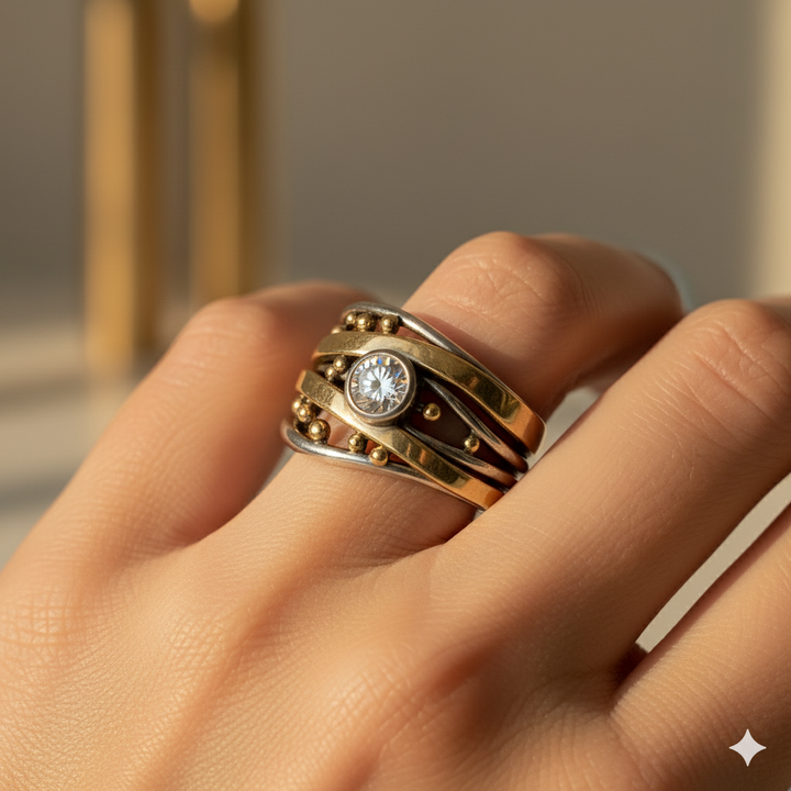 Royal - Vintage Gold Inlay Ring 
