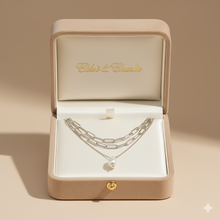 Angela Silber Halskette