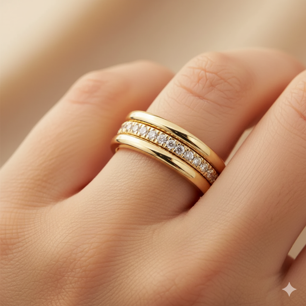 Sarah - Vintage Zirkonia Eingerahmter Ring 
