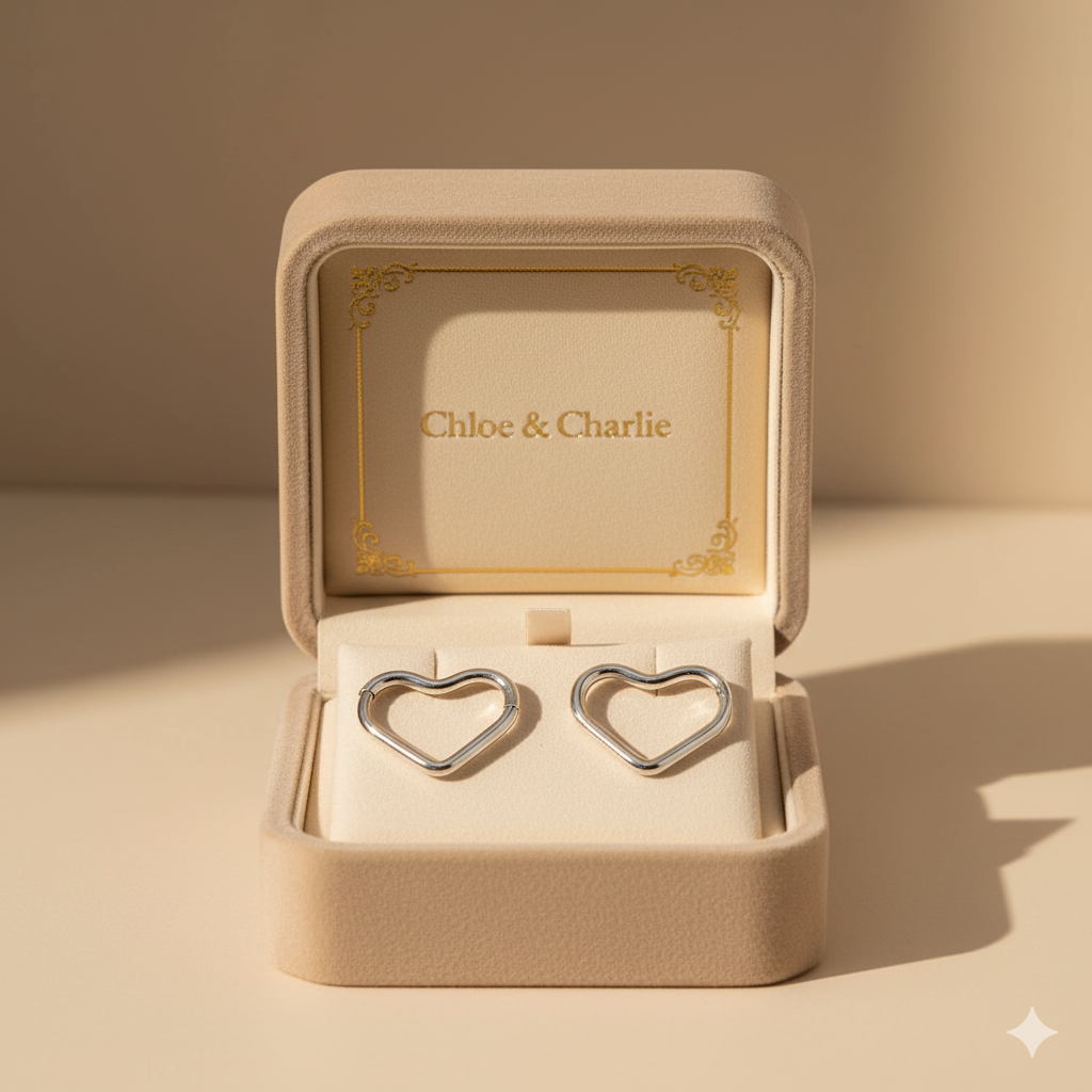 Herz Silber Ohrringe