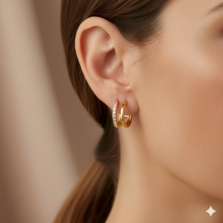 Kralle Kristall Ohrringe