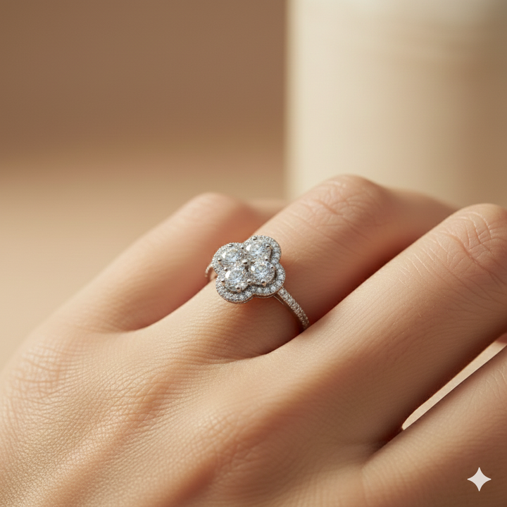 Anna - Kristallblumenring 