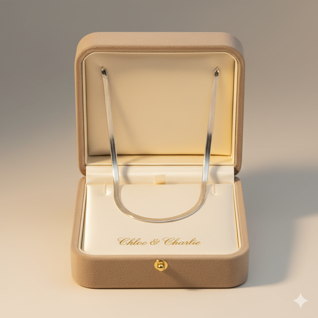 Sarya Snake Chain Silberne Halskette