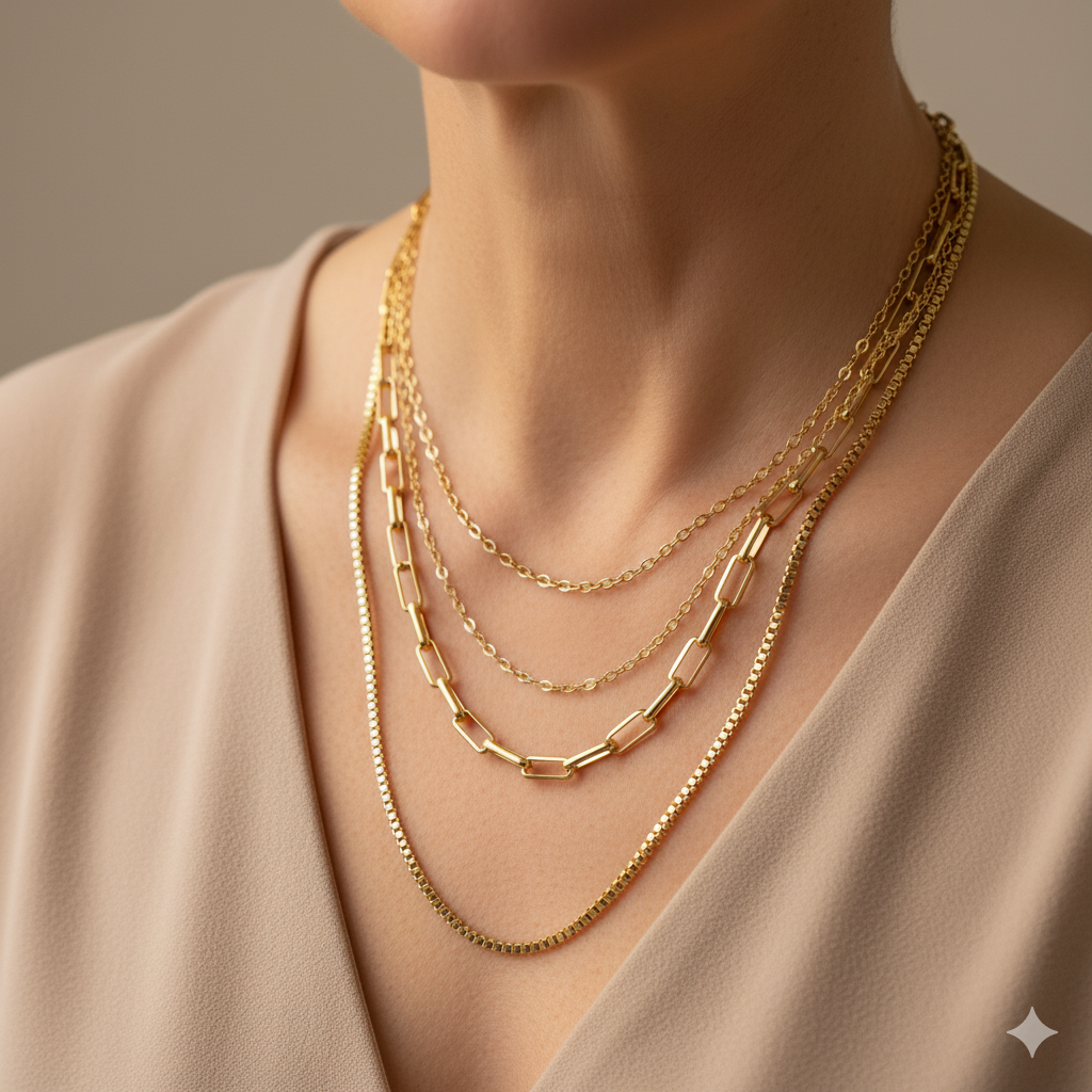 Mila Geschichtete Halskette