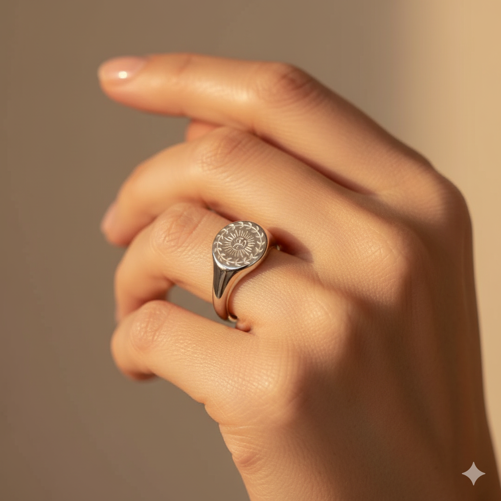 Silberring zur Sommersonnenwende