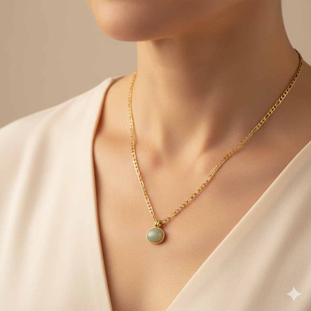 Liza Jade Anhänger-Halskette