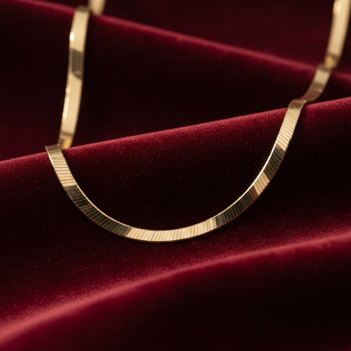 Schlangenkette Goldhalskette