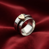 Mely - Golden Heart Silberring 