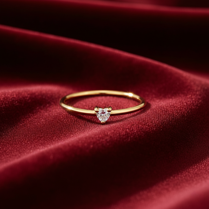 Liebe - Kristallherzring