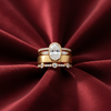 Lily - Vintage Gold- und Zirkonia-Ring-Set 