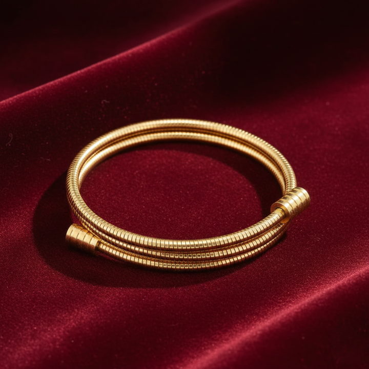 Verdrehtes Goldarmband