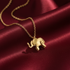 Elefant - Goldene Halskette 