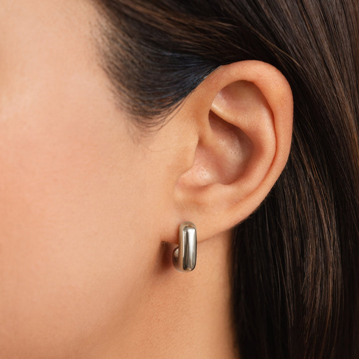 Alice Quadrat Hoop Gold Ohrringe