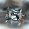 Vintage Blau Zirkonia Ring