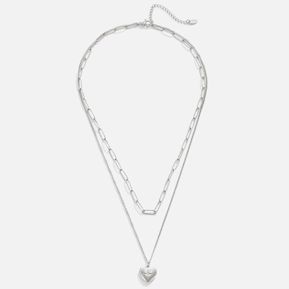 Herz & Büroklammer Halskette